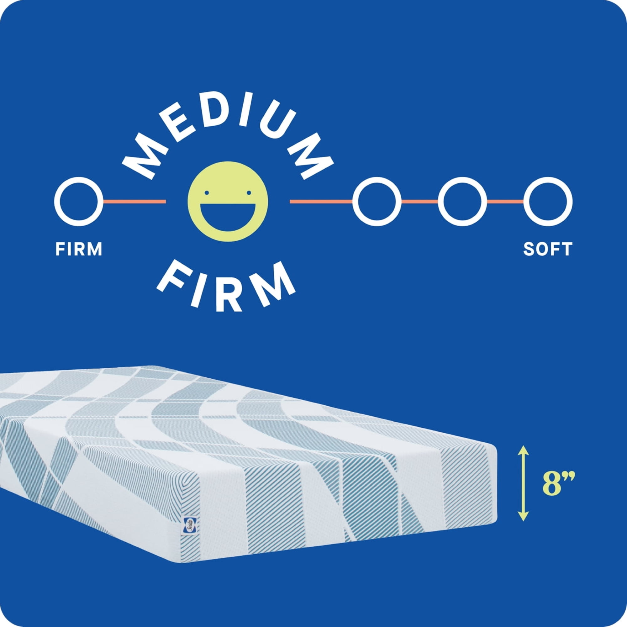 Sealy Dreamlife 8” Twin Gel Memory Foam Mattress-in-a-Box, Adult