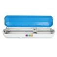 Adjustable Plastic Wrap Dispenser with Slide Cutter Reusable Cling