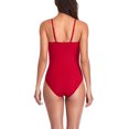 thumbnail image 1 of Traje De Baño De Una Pieza, Traje De Baño De Mujer Elástico Lavable A Máquina Con Cuello En V Sin Espalda Para Baño De Spa Para Playa, 1 of 6
