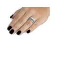 thumbnail image 4 of 1 5/8ct Diamond Engagement 3-Stone Ring & Matching Wedding Band 14K White Gold, 4 of 4
