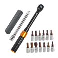 thumbnail image 3 of Juego de llaves dinamométricas de 1/4", kit de herramientas de mantenimiento de precisión, color negro, profesional, accesorios resistentes,, 3 of 8