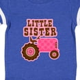 thumbnail image 4 of Inktastic Pink Tractor Little Sister Girls Baby Bodysuit, 4 of 5