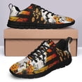 thumbnail image 4 of Funny Bulldog Halloween Running Shoes Sneakers Mesh Black Size 6, 4 of 5