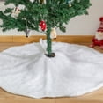 thumbnail image 6 of Yesbay Christmas Tree Skirt 36/48/60 Inches White Christmas Tree Skirt Soft Fluffy Faux Fur Tree Skirt, 6 of 9
