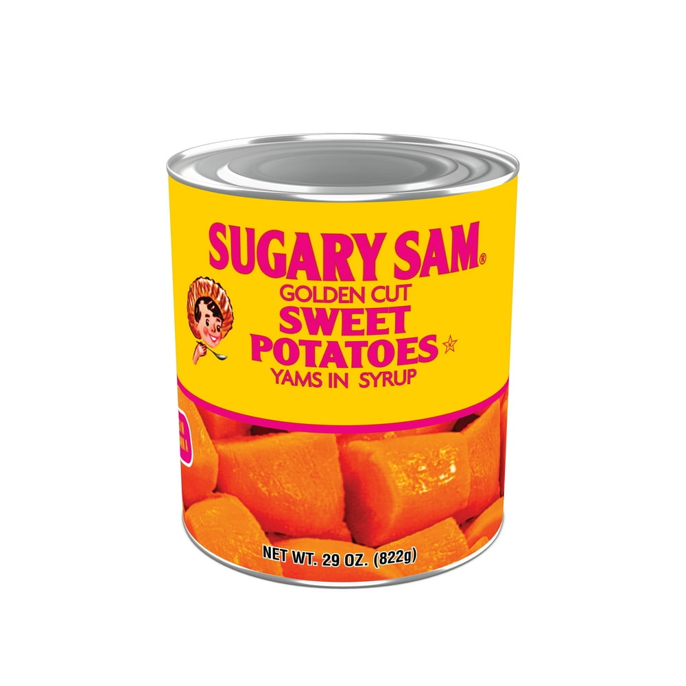 Sugary Sam Golden Cut Sweet Potatoes Yams in Syrup, 29 oz