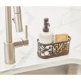 thumbnail image 3 of iDesign Vine Ceramic Soap Pump with Caddy, Dispenser with Storage Compartment for Scrubbers, Sponges, Brushes, for Bathroom, Kitchen Countertops, Sinks, 7.25" x 3.25" x 8.25", Bronze, 3 of 6