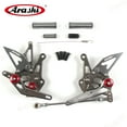 thumbnail image 2 of Arashi(Version 2.0) Adjustable Rearsets for Kawasaki Ninja 1000 Z1000 Z1000SX 2014 2015 2016 2017 Motorcycle Accessories Foot Pegs Footrests Rear Set Gray Z 1000, 2 of 6