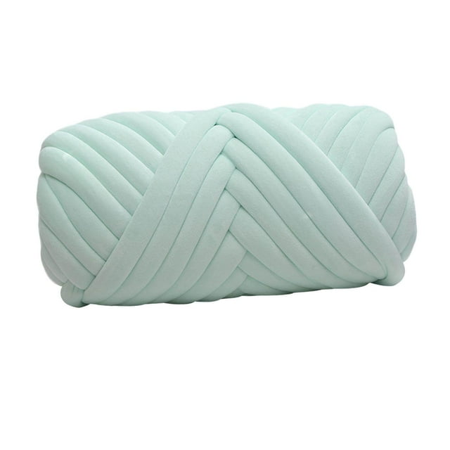 1kg Velvet Chunky Yarn Arm Knitting Knit Crocheting Sweaters Hats Rug Making Hand Knit Pet Bed Crocheting Light Green