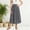 Black, variant on Rove Studio Girls Floral Print Midi Skirt, Casual A-Line Flowy Skirt With Elastic Waist, Lightweight Summer Tiered Skirt For Kids Daily Wear Black 120