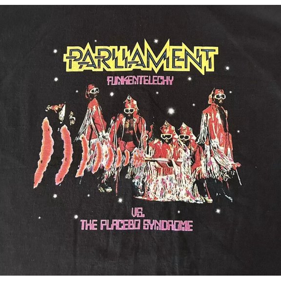 Reprint Rare PARLIAMENT shirt Tee Shirt Short Sleeve Black All Size