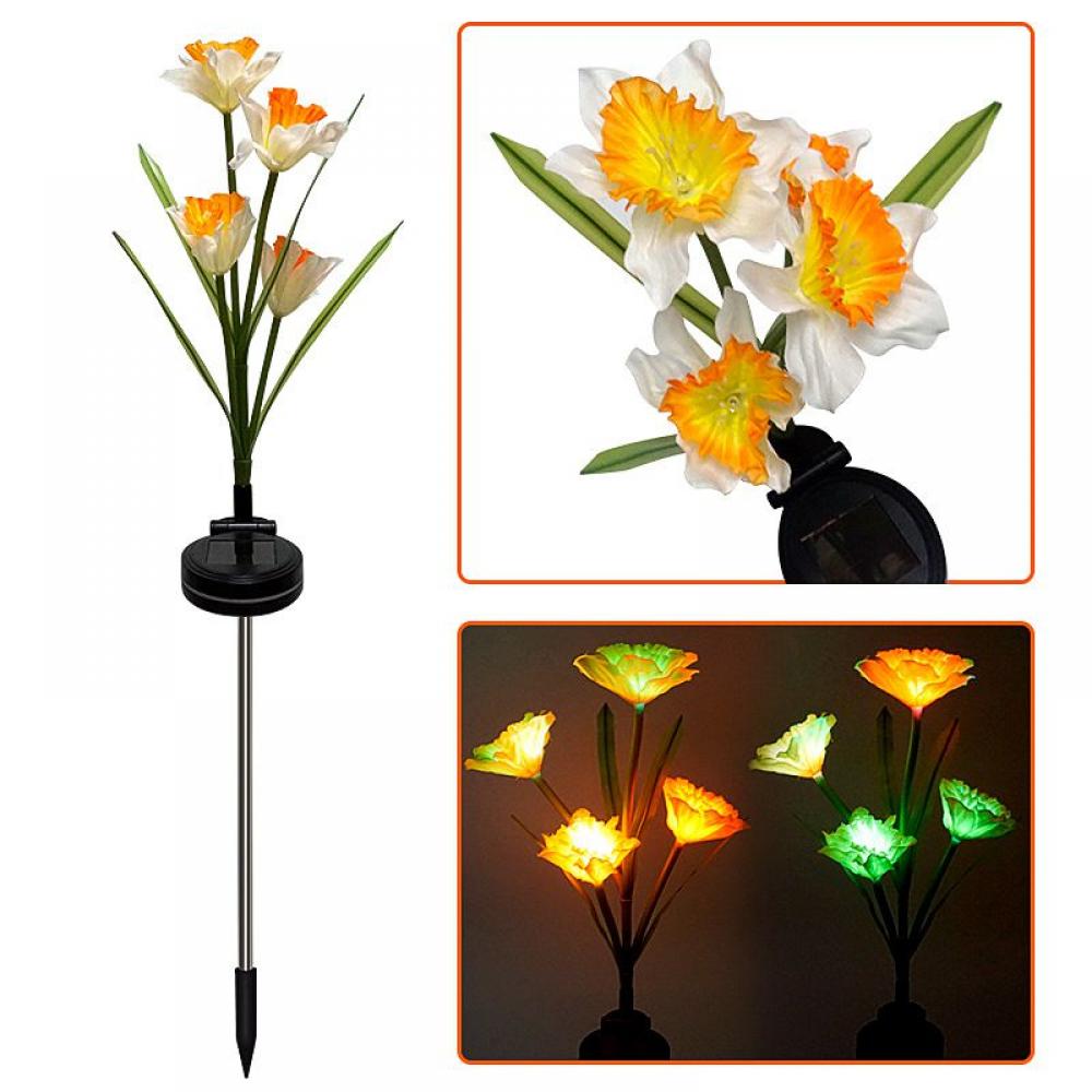 Outdoor Solar Garden Stake Lights, Solar Powered Flower Lights Multi
