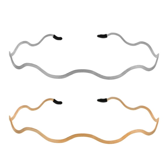 LOLIPPYY 2Pcs Hairband for Hair Elegant Wave Headwear Assorted Color