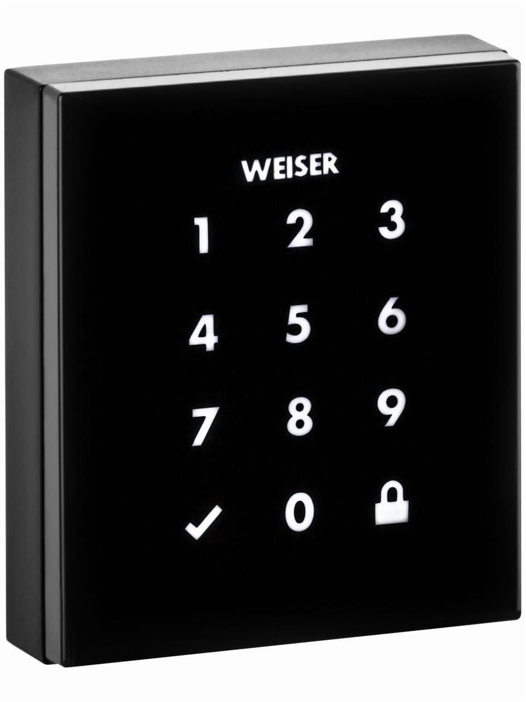 Weiser Obsidian Satin Nickel Keyless Touchscreen Electronic Deadbolt