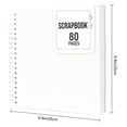 thumbnail image 6 of tasrioml 8/10-Inch Scrapbook Photo Album 80 Pages Spiral Bound DIY Hard Cover Spiral Wedding Travel Baby Shower Children Family Anniversary Picture Book, 6 of 8