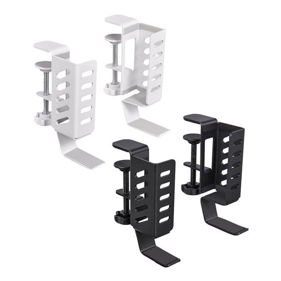 Desk Side Laptop Mount,Hanging Laptop Holder for Office Home Clamp on Desk Side Storage Organizer for Laptops