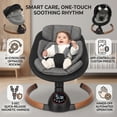 thumbnail image 3 of MoveEase Electric Baby Swing for Infants, 5 Motion Speeds, Remote Control, Compact Foldable Design, Black, 3 of 5