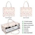 thumbnail image 2 of Large Capacity Tote Bag,Pioneer Flower Floral Print Pattern Handbag Fashion Luxury Tote Bag,15.7"x13"x 5.1" Inches,Laptop Compatible, 2 of 6
