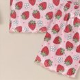 thumbnail image 5 of Toddler Baby Girls Summer Outfits 1T 2T 3T 4T Ruffle Short Sleeve T Shirts Tops Floral Shorts 2Pcs Clothes Set, 5 of 6