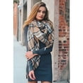 thumbnail image 2 of Women Blanket Scarf Frayed Edge Fashion Winter Fall Lightweight Flannel Scarves, 2 of 6