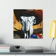 thumbnail image 4 of Cow Skull Reverie - Canvas, 4 of 10