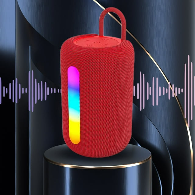 Altavoz inalámbrico Bluetooth 5.3 para exteriores, práctico y portátil, con efecto de luz RGB, minialtavoz Bluetooth.