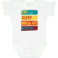 thumbnail image 3 of Inktastic Eat Sleep Martial Arts Repeat Boys or Girls Baby Bodysuit, 3 of 5