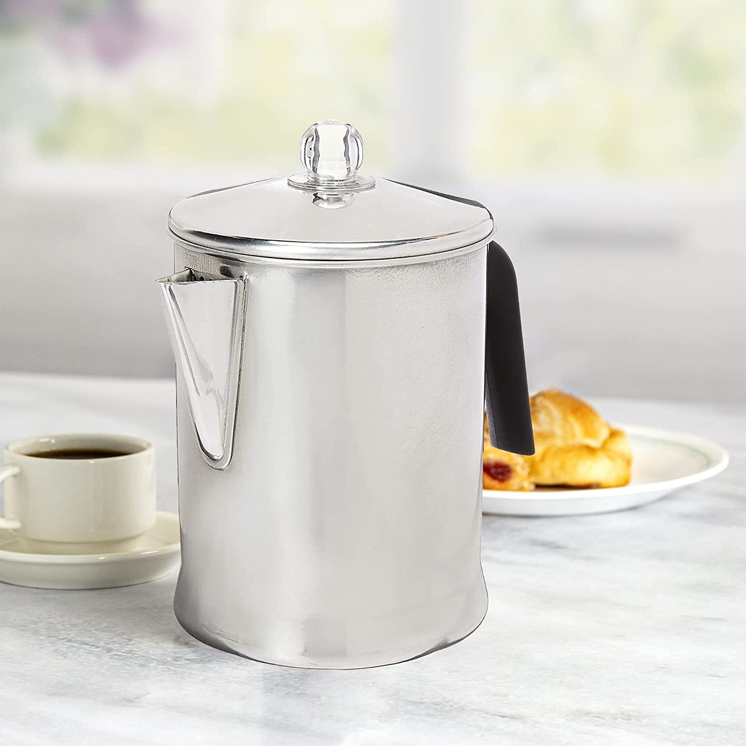 Mixpresso Stainless Steel Coffee Percolator Stovetop, 52 Oz Classic Percolator - View #8