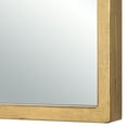 thumbnail image 3 of 38 Inch Wood Wall Mirror, Moroccan Style, Antique Gold, Saltoro Sherpi, 3 of 5