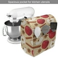 thumbnail image 2 of Fruits Stand Mixer Cover, Quartered and Halved Apples with Cinnamon Sticks and Star Anise Diet Recipe, Kitchen Appliance Organizer Bag Cover with Pockets, 5 Quarts, Beige Cinnamon Red, by Ambesonne, 2 of 4