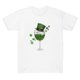 thumbnail image 4 of Xuyuer St. Patrick's Day Women Shamrock Clover Graphic Casual T-Shirt Short Sleeve Fashionable Tee Pullover Tops Shamrock Tee Round Neck T-Shirt Irish Tops, 4 of 5