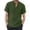 Green, variant on Mens T Shirts Solid Stand Plus Size Short Sleeve School Outfits for Teachers,Grey,L