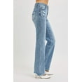 thumbnail image 5 of Risen Jeans - Tummy Control High Rise Full-Length Straight Leg Jeans with Distressed Detail (32 1/2" Inseam) - RDP5956, 5 of 9
