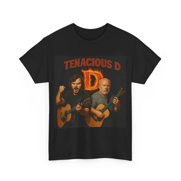 RARE Rock Band Tee, Tenacious D Heavy Cotton T-Shirt, Music Lover Gift, Graphic Tee,
