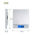 thumbnail image 6 of Emlimny Small Digital Scale,3kg/0.1g,Kitchen Scale,Food Scale,with Blue Backlit LCD Display, 6 Units, Auto Off, Tare, PCS Function, Stainless Steel, 6 of 6