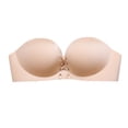 thumbnail image 4 of Sujetador sin tirantes para mujer, ropa interior invisible antideslizante, soporte inalámbrico, adhesivo en el pecho para vestido de novia, beige, 32 / 70AB Inevent AP001168-05B, 4 of 7