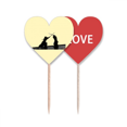 thumbnail image 1 of Gimnasia de Lucha Palillos de dientes bandera etiqueta de amor selección de pastelitos, 1 of 4