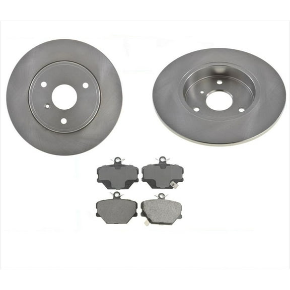 (2) Front Brake Rotors & Brake Pads fits for 2005-2015 Smart Car Smart Fortwo