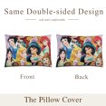 thumbnail image 2 of Dis-ney Princess Pillowcase cartoon pattern printed pillowcase soft and breathable pillowcase envelope closure, 2 of 5