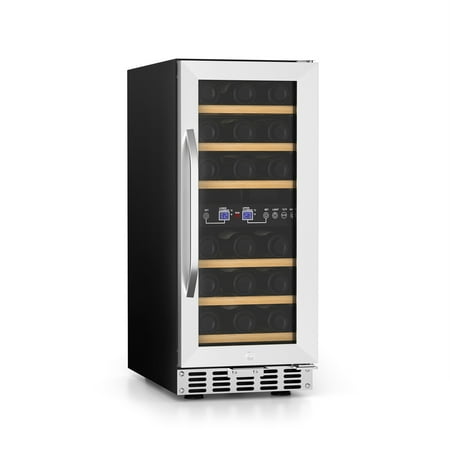 

Wine Cooler Fridge 80L 33Bottle Dual Zone Freestanding Built-in Refrigerator