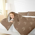 thumbnail image 4 of jejeloiu Abstract Cartoon Pine Queen Comforter Set,Modern Geometric Artwork Bedding Sets,White Brown Bedding Comforter Set For Girls Boys,Microfiber Bedroom Decor Reversible,3 Pieces, 4 of 8