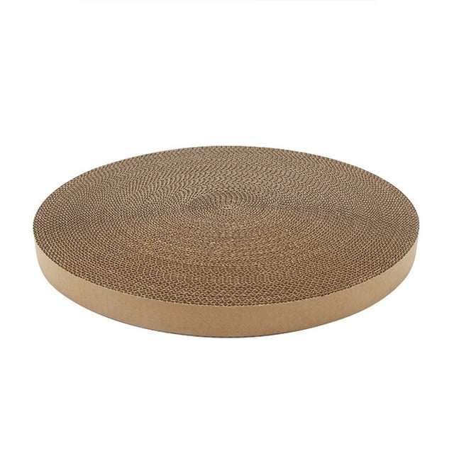 BeesClover Cat Scratch Pads Round, Cat Scratcher Replacement Pads, Anti-Scratch Honeycomb Mesh Design Corrugated Cardboard Smooth Incision Pet Accessories