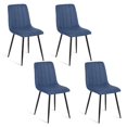 thumbnail image 1 of Set de 4 Sillas Comedor Cómodas, Color Azul, 1 of 5