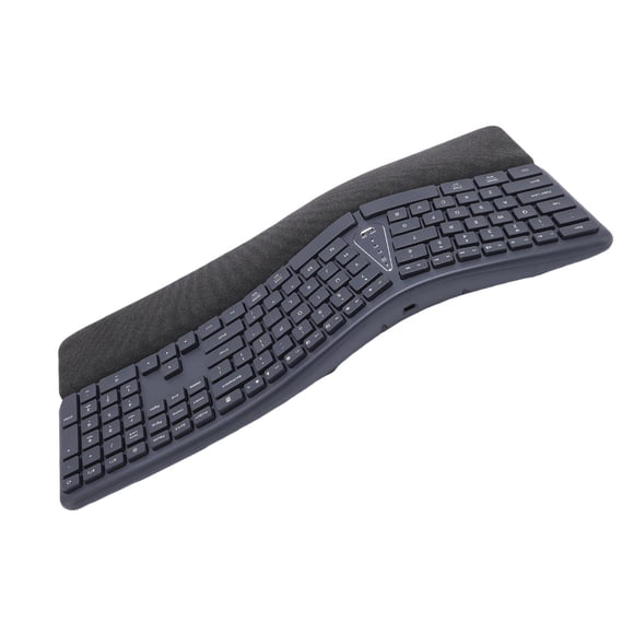 USB Split Keyboard, Split Keyboard Adjustable Support Tilt 2.4G Unique 2 Modes for Work