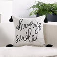 thumbnail image 1 of Funda de cojín bordada con borlas – Funda de almohada decorativa para sofá, sillón, sala de estar, dormitorio, oficina y decoración navideña – Poliéster lavable a máquina, 1 of 6