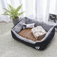 thumbnail image 1 of ZBH 4 in 1 Dog Beds for Large Dogs, Large Dog Bed Machine Washable Rectangle Breathable Soft Padding with Nonskid Bottom Pet Bed for Medium and Large Dogs or Multiple, 1 of 9