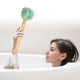 thumbnail image 2 of Depurador de espalda para baño de ducha, cepillo corporal de silicona con mango largo para piel exfoliante verde, 1 ud., 2 of 7