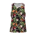 thumbnail image 4 of Easygdp Tropical Flowers (2) Men's Tank Top, Sleeveless Muscle T Shirts, Breathable, Quick-Dry, Loose for Gym, Running, Fitness - Medium, 4 of 9