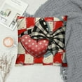 thumbnail image 2 of JEUXUS Buffalo Plaid Valentines Day Pillow Covers  Valentines Day Decor Polka Dot Red Heart with Bow Love Truck Valentine Pillows Decorative Throw Pillows Valentines Day Decorations G169-18, 2 of 5