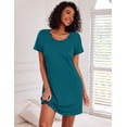 thumbnail image 3 of Ekouaer Nightgowns for Women Cotton Night Gown 3 Pack Sleep Shirts Short Sleeve Nightshirt Soft Sleepwear Nightdress, 3 of 6