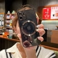 thumbnail image 6 of for iPhone 12 Mini Case Magnetic Clear with Camera Lens Protector Full Protection MagSafe Electroplated Luxury Silicone Shockproof Protective Case Cover 5.4 Inch - Black, 6 of 11